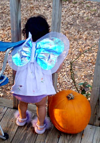 Angel with pumpkin